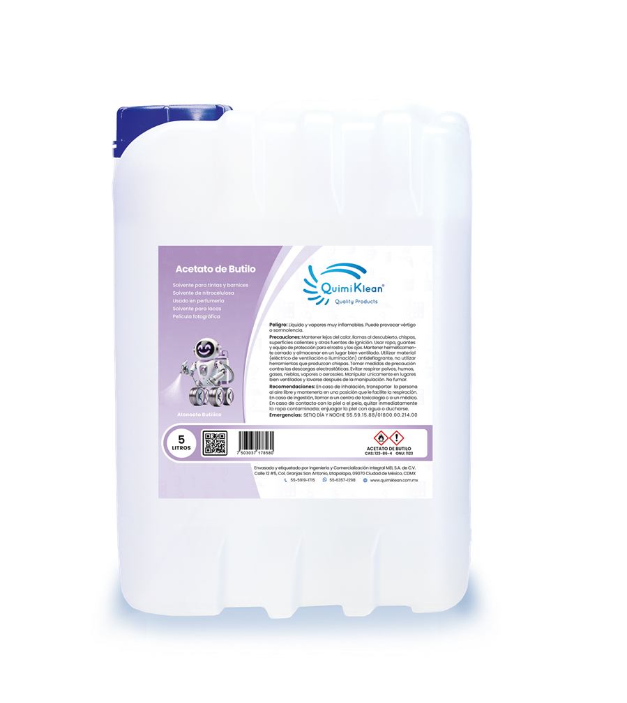 Acetato de butilo 5 litros