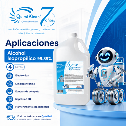 Alcohol Isopropílico 4 Litros Envío Gratis CDMX y EdoMex* | Quimiklean