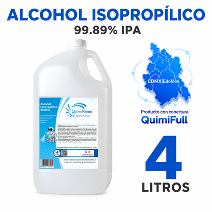 Alcohol Isopropílico 4 Litros Envío Gratis CDMX y EdoMex* | Quimiklean