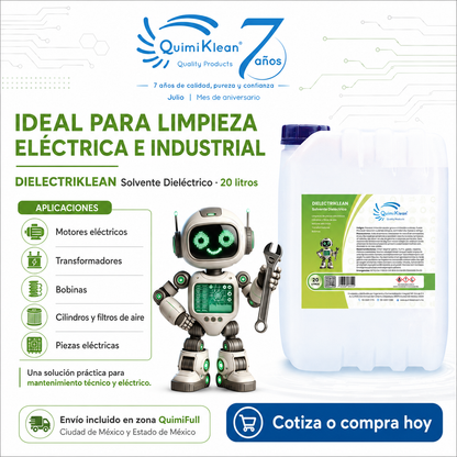 Solvente Dieléctrico Dielectriklean 20 Litros Envío Gratis CDMX y EdoMex* | Quimiklean