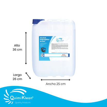 Alcohol Isopropílico 20 Litros | Quimiklean