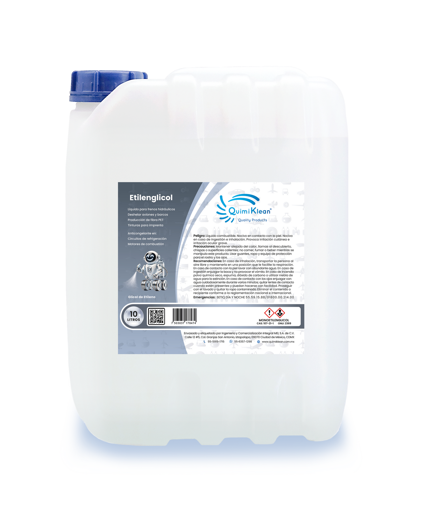 Monoetilenglicol 10 litros