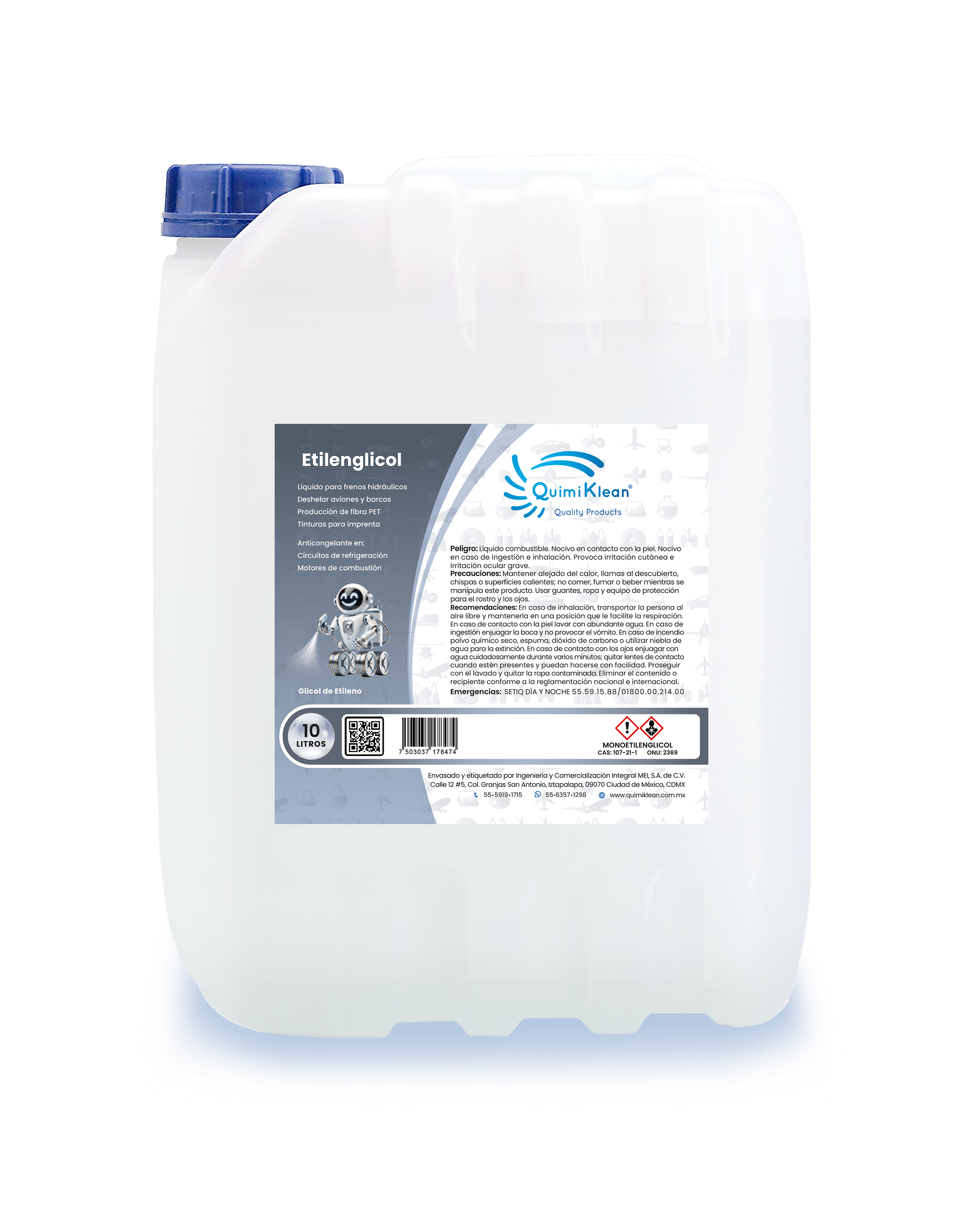 Monoetilenglicol 10 litros