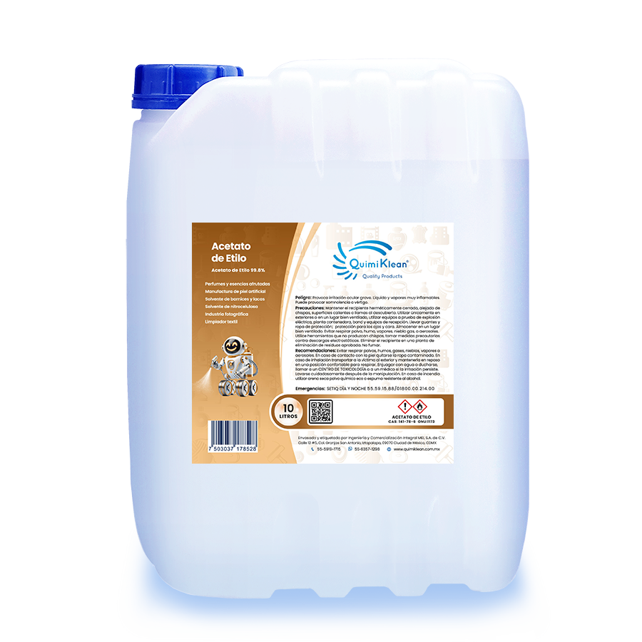 Acetato de etilo 10 litros