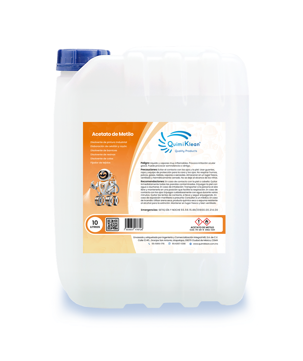 Acetato de metilo 10 litros