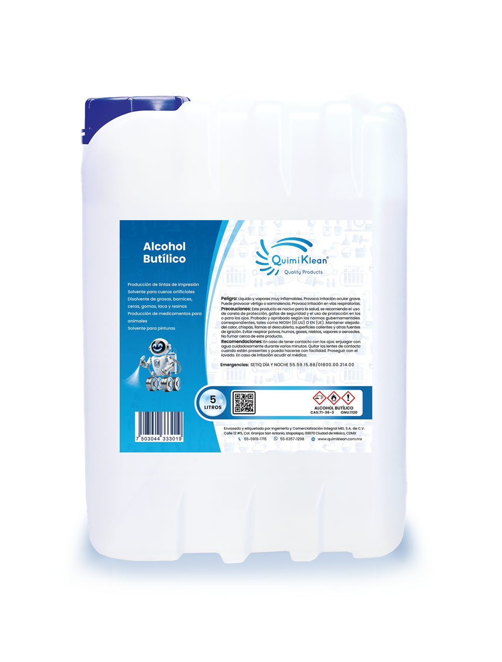 Alcohol butílico 5 litros