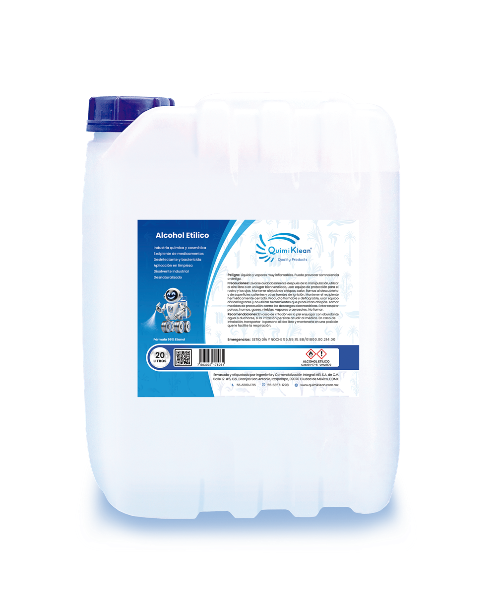 Alcohol etílico 20 litros