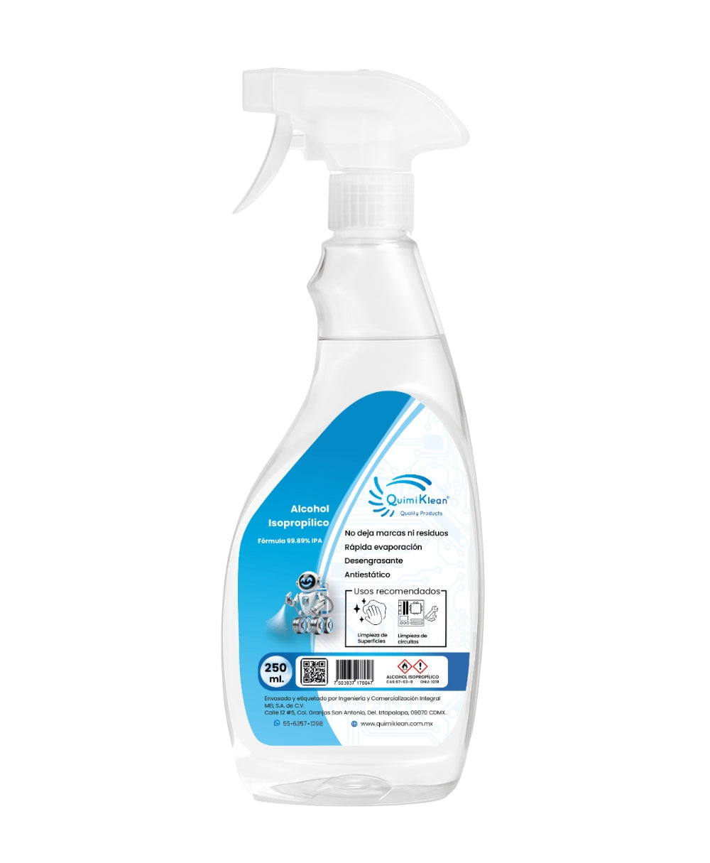 Alcohol Isopropílico 250 ml con atomizador