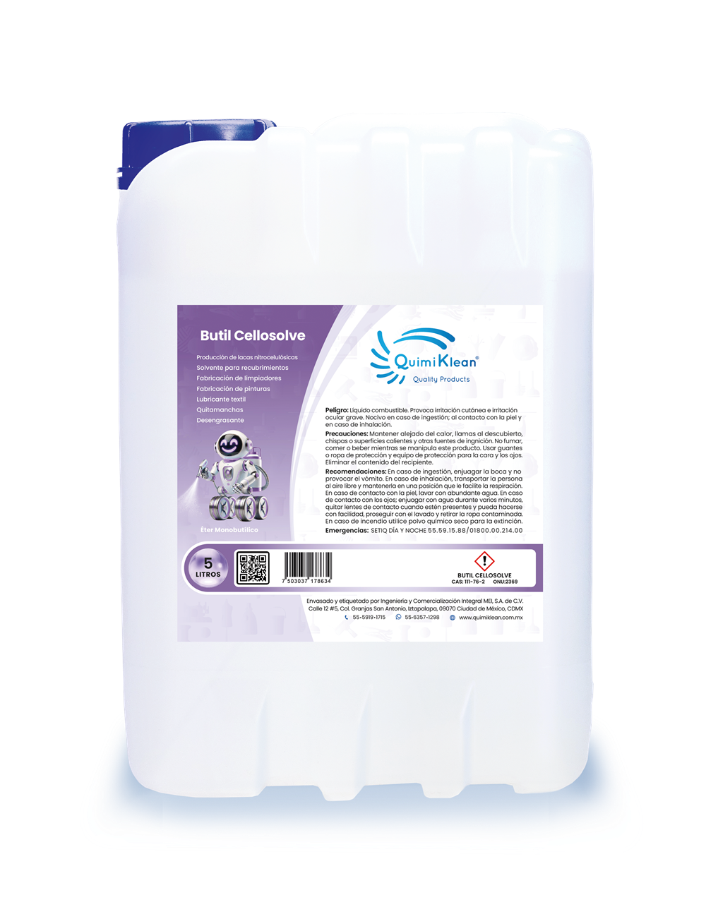 Butil Butil Cellosolve 5 litros – QuimiKlean