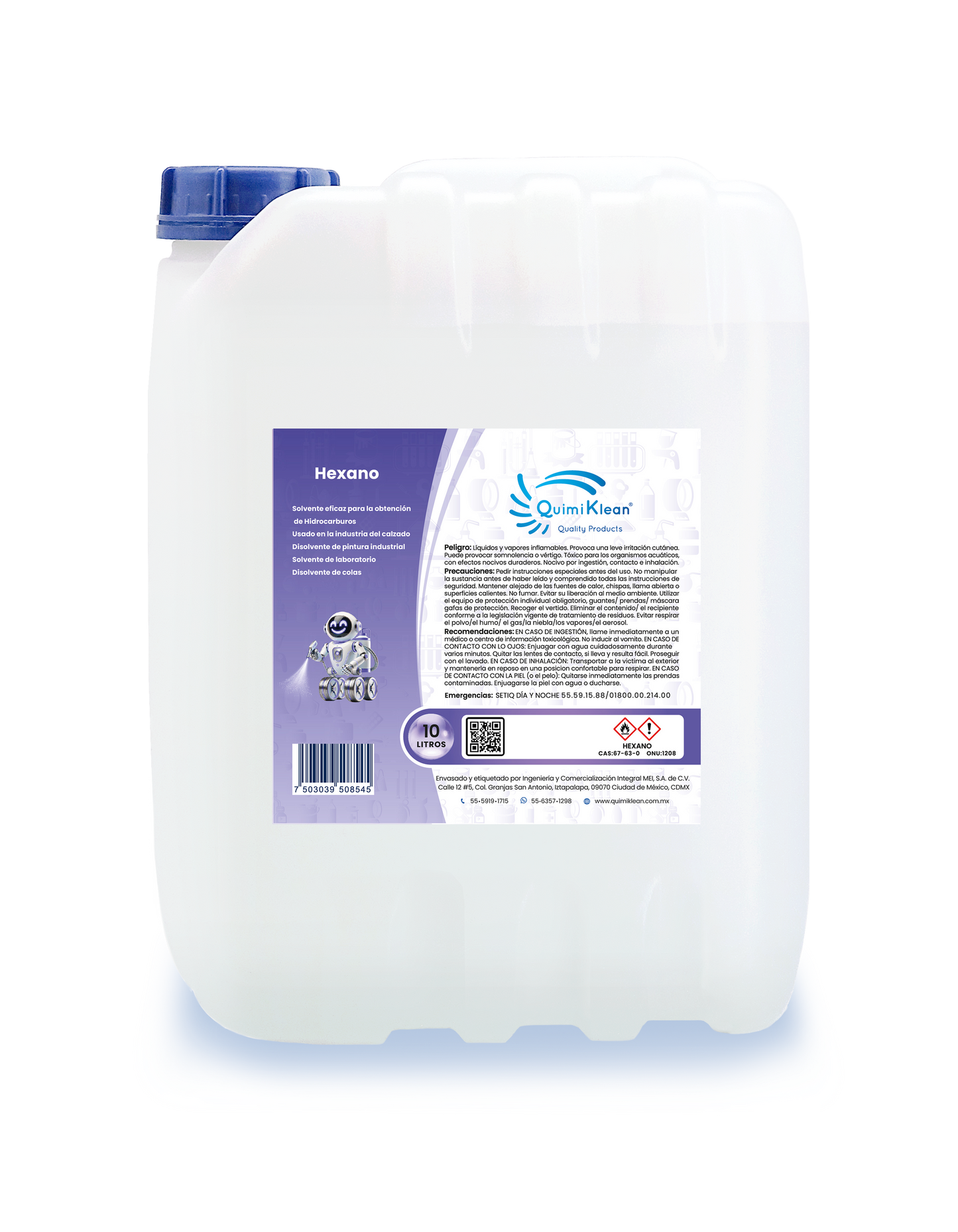 Hexano 10 litros