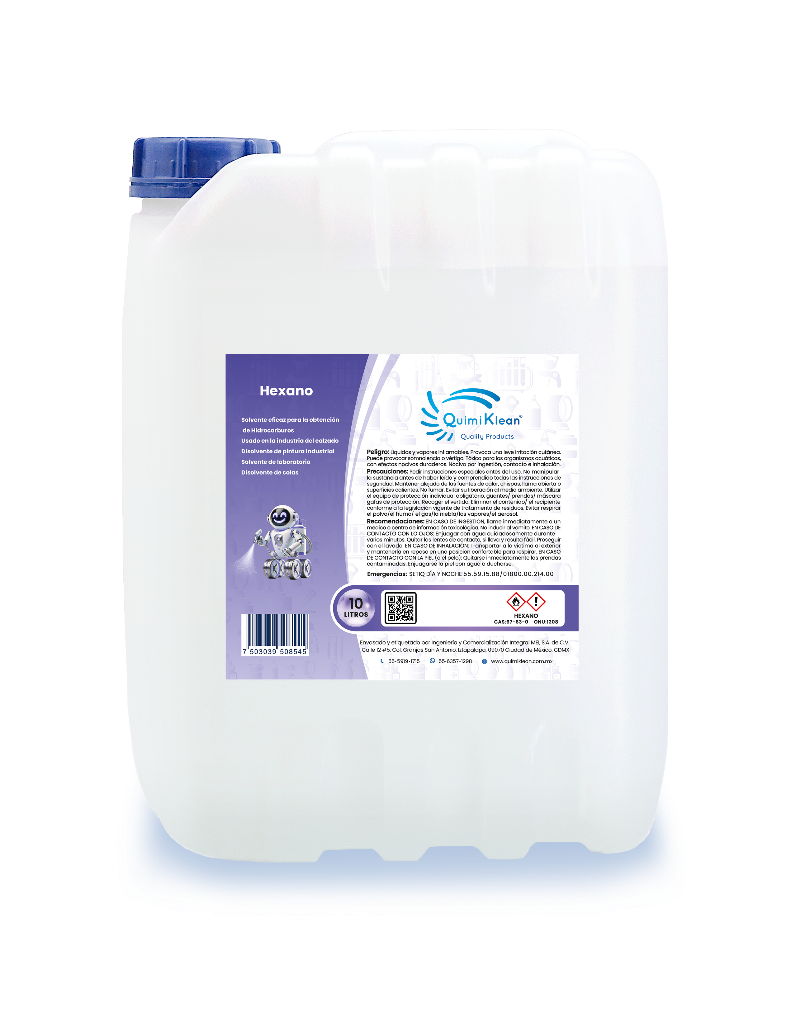 Hexano 10 litros