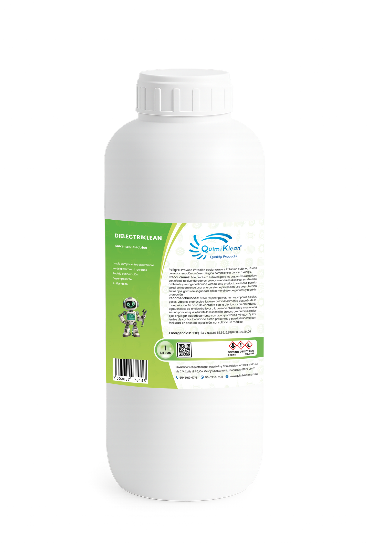 Solvente Dieléctrico Dielectriklean 1 Litro