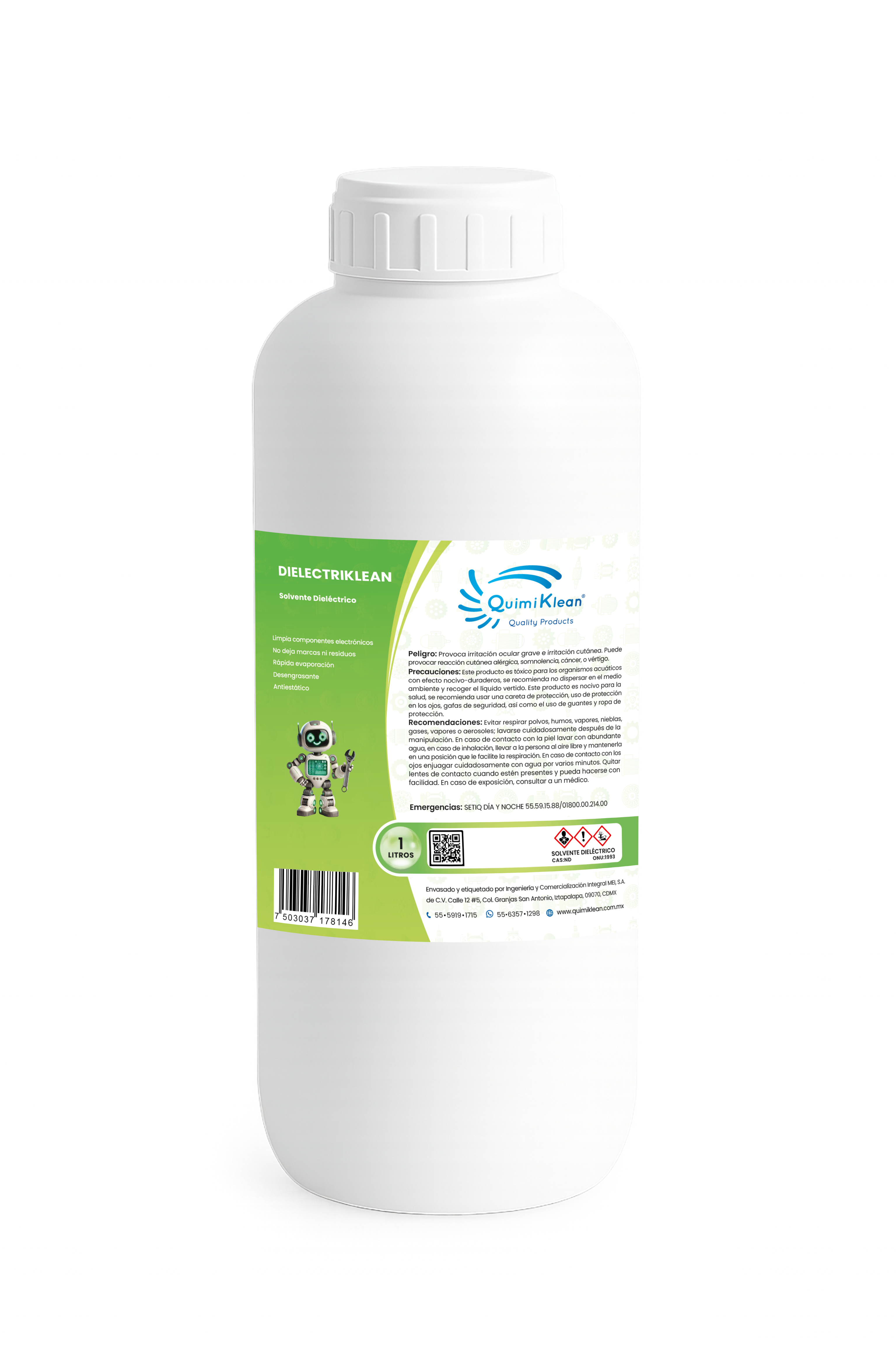 Solvente Dieléctrico Dielectriklean 1 Litro