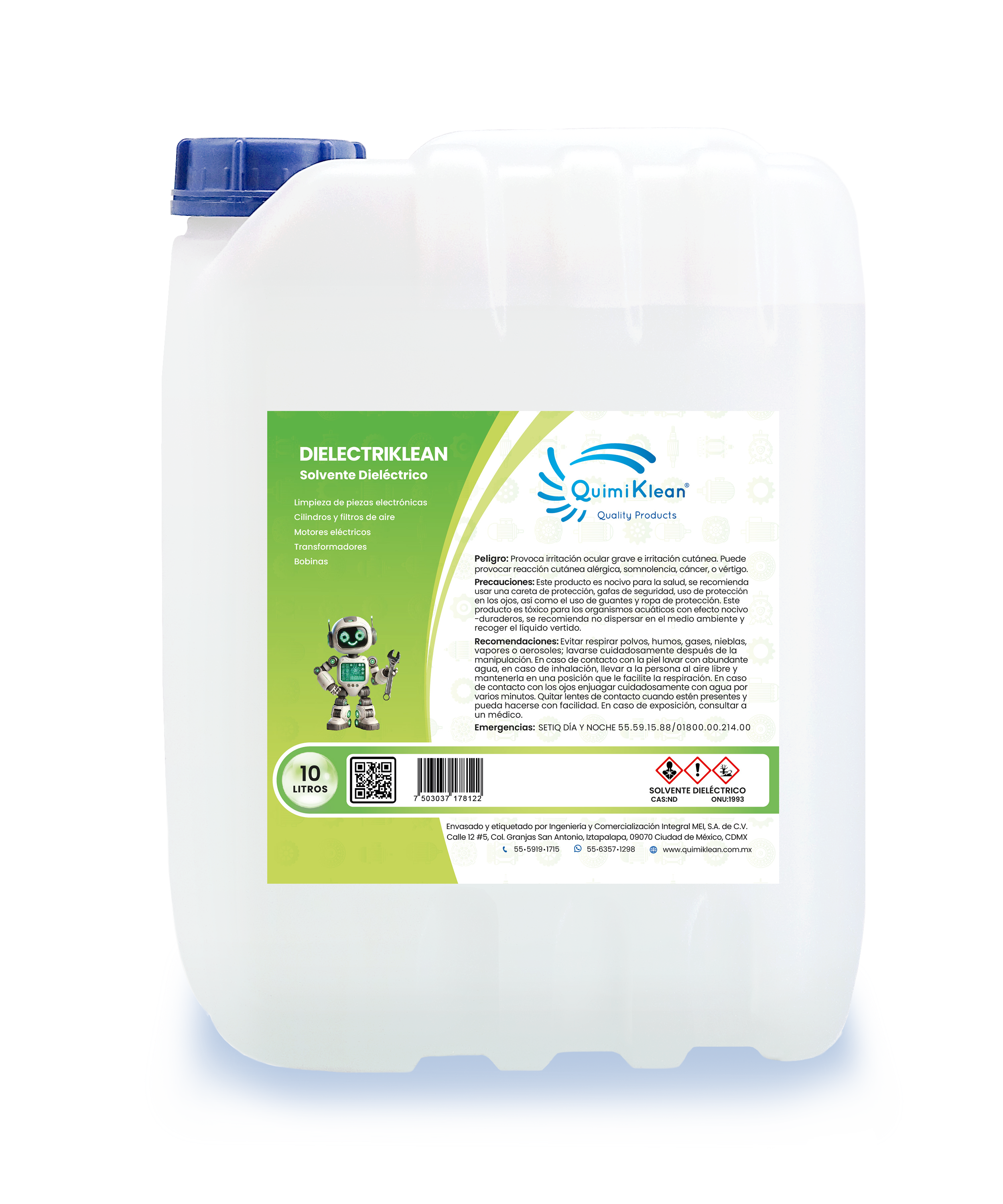 Solvente Dieléctrico Dielectriklean 10 Litros