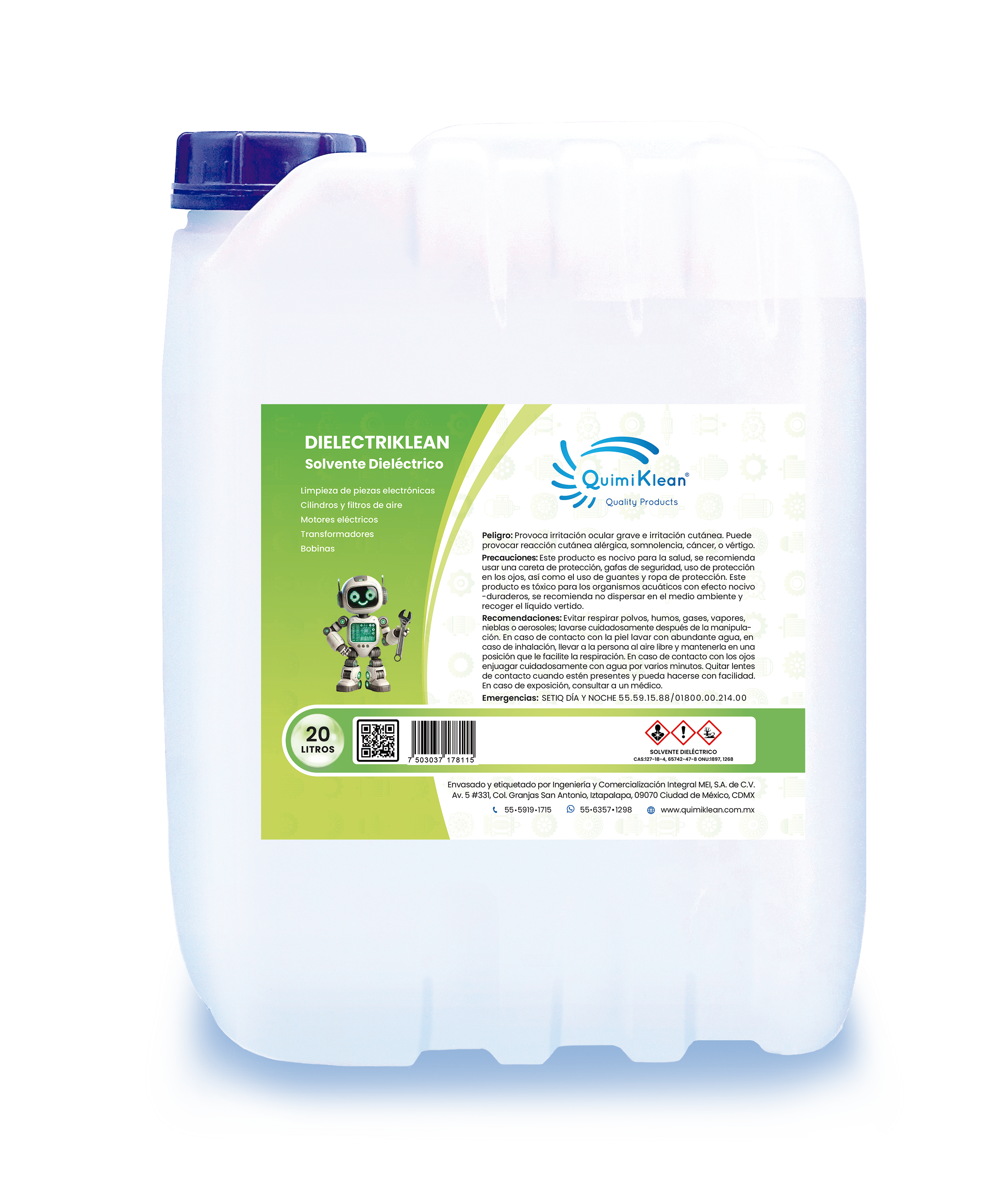 Solvente Dieléctrico Dielectriklean 20 Litros