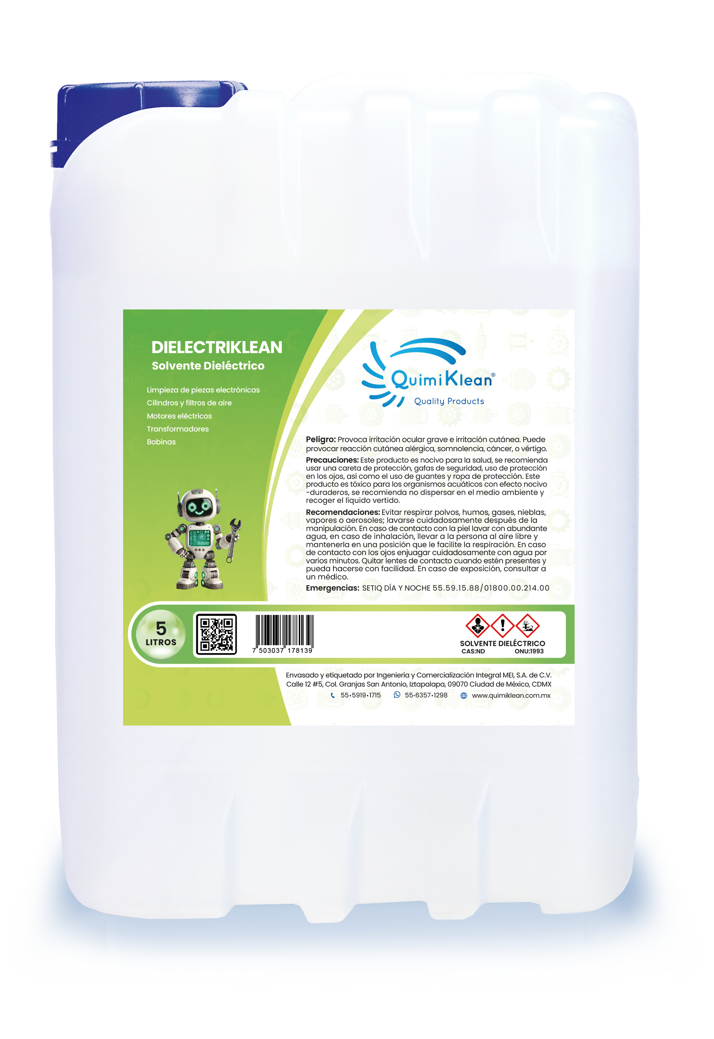 Solvente Dieléctrico Dielectriklean 5 Litros