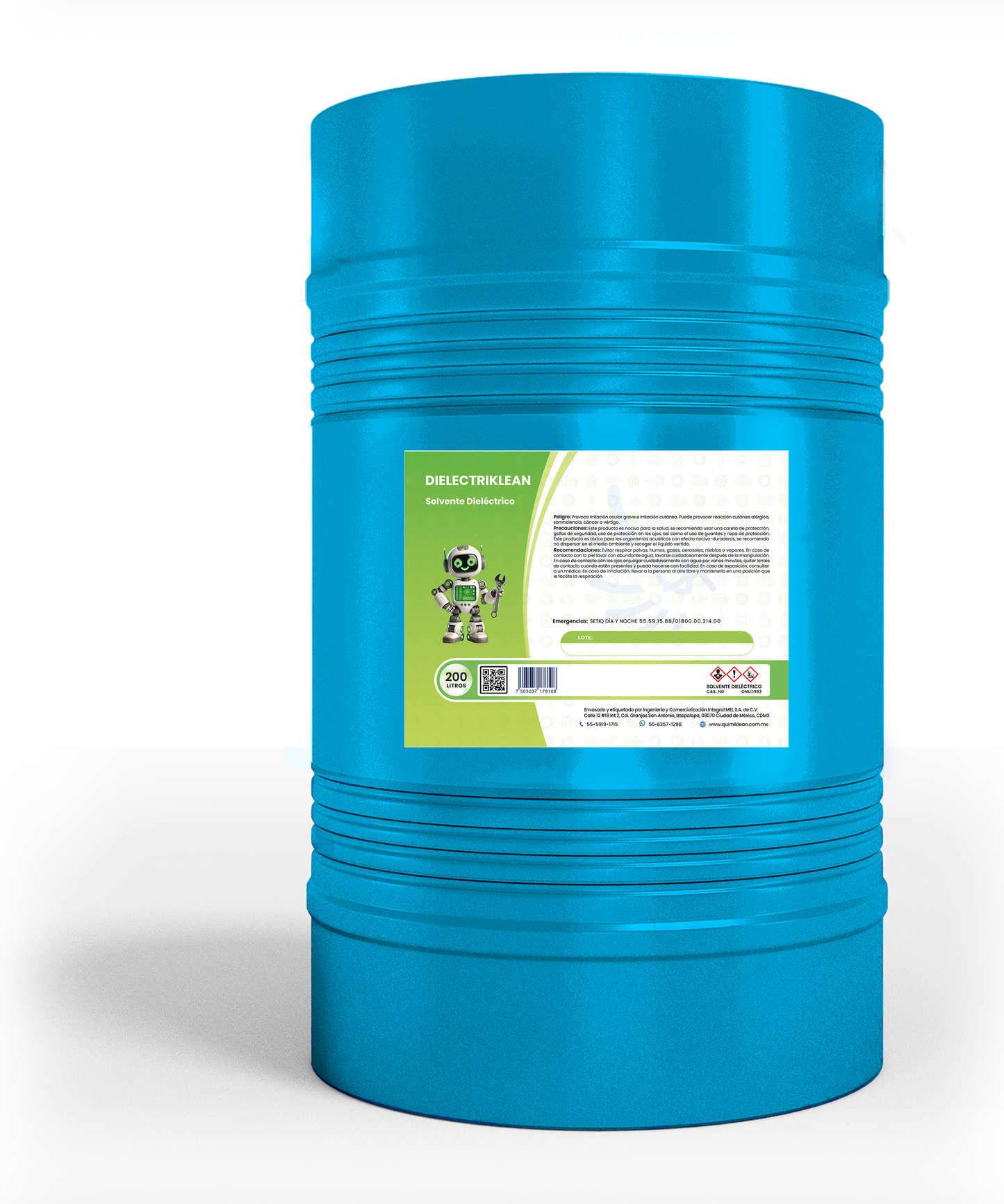 Solvente Dieléctrico Dielectriklean tambo 200 Litros